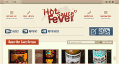 Desktop Screenshot of hotsaucefever.com