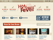 Tablet Screenshot of hotsaucefever.com